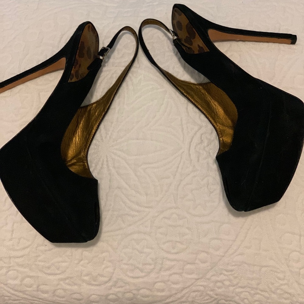 SALE Sling black suede Sam Edelman. Sz 9